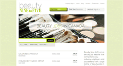 Desktop Screenshot of beautyninetofive.com