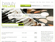 Tablet Screenshot of beautyninetofive.com